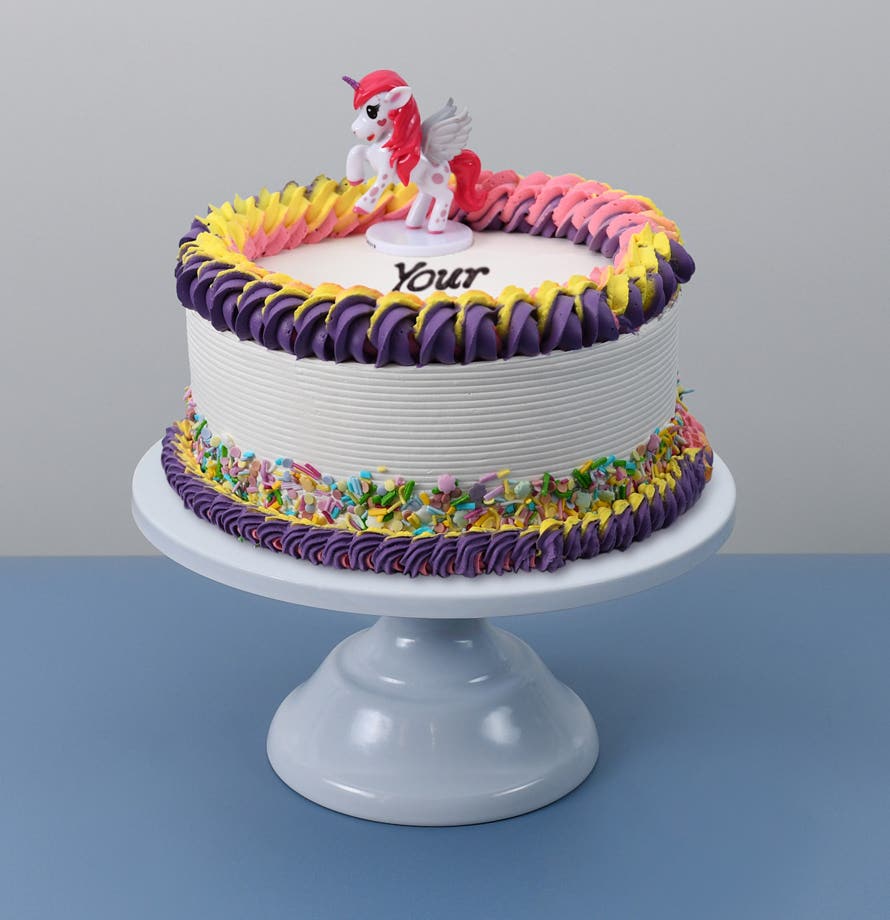 Unicorn Rainbow Themed Cake