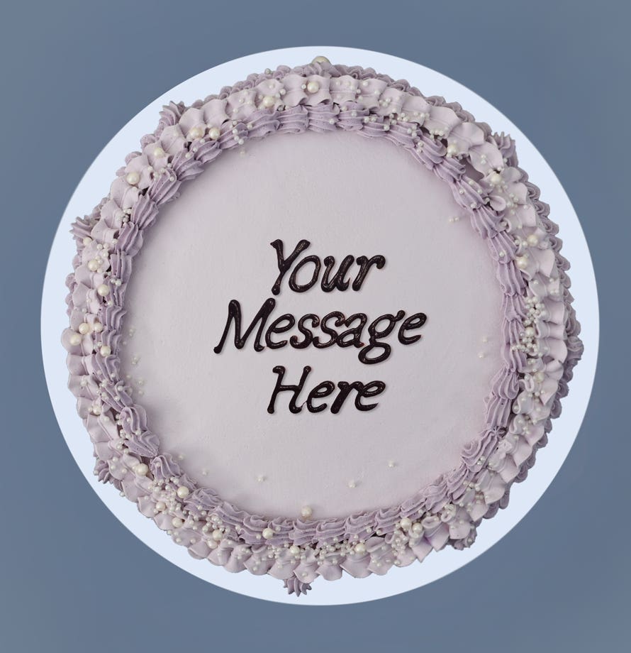 Lavender Pearl Vintage Cake