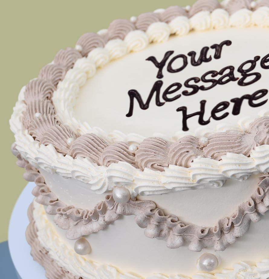Champagne Pearl Vintage Cake