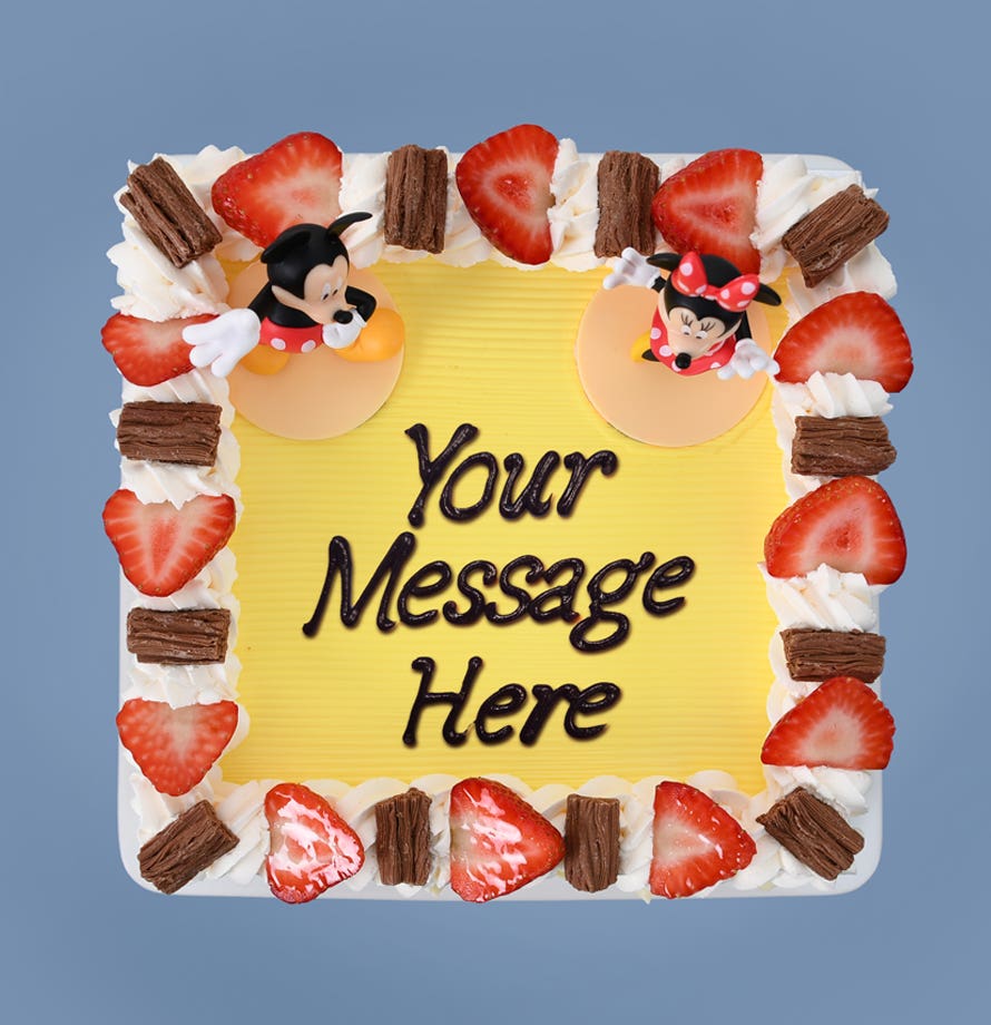 Mickey And Minnie Mouse Themed Cake