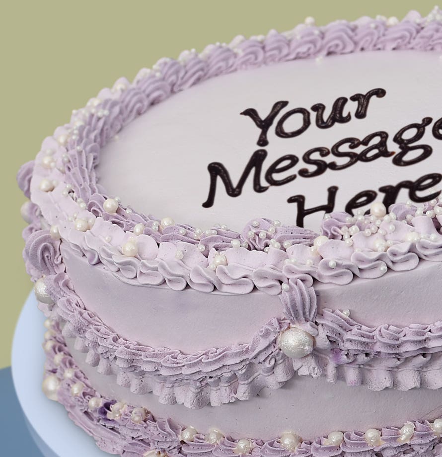 Lavender Pearl Vintage Cake