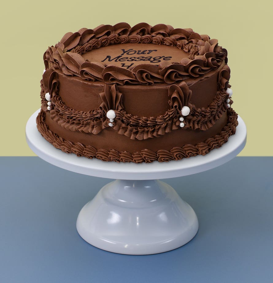 Chocolate Pearl Vintage Cake