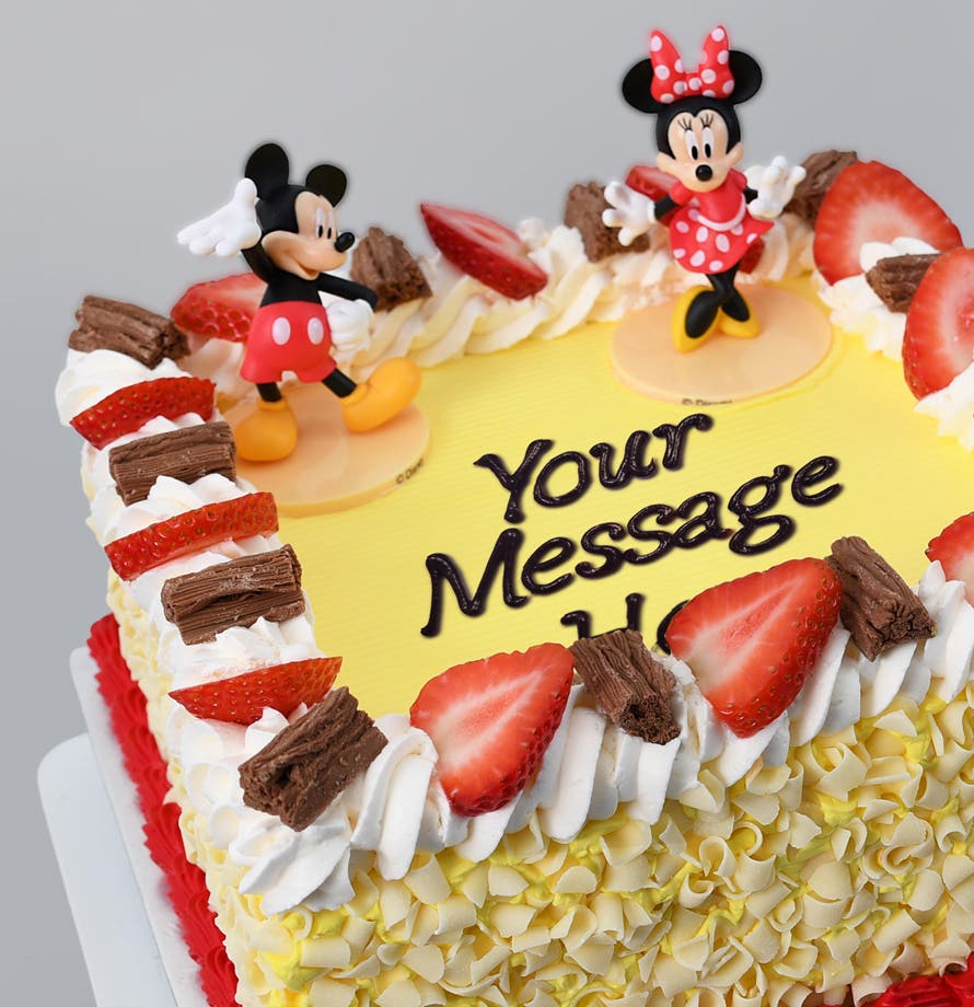 Mickey And Minnie Mouse Themed Cake