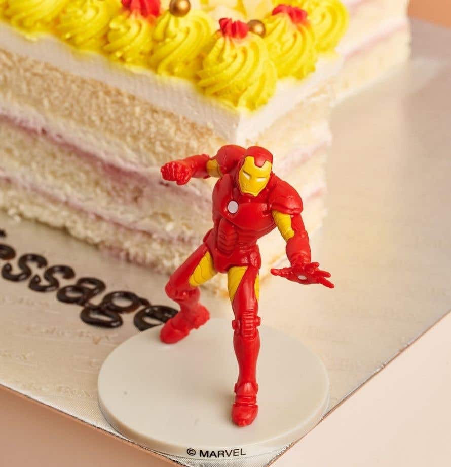 Iron Man Number Cake