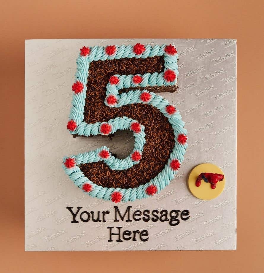 Spiderman Number Cake