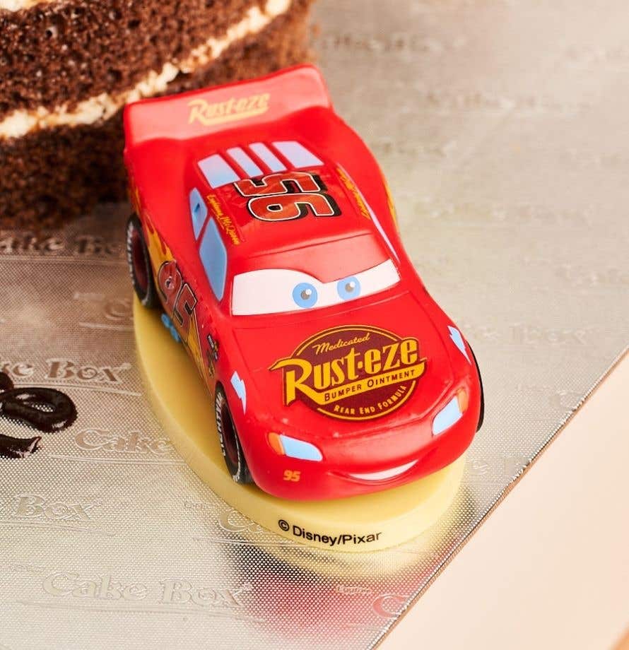 Lightning Mcqueen Number Cake