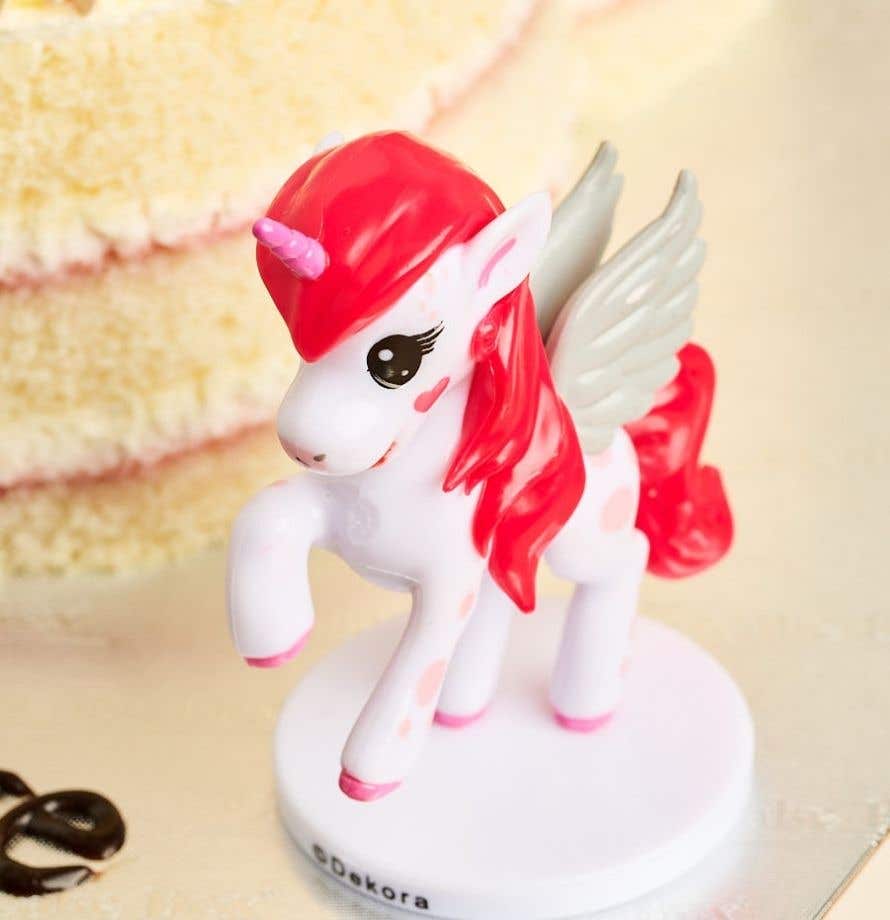 Unicorn Rainbow Number Cake