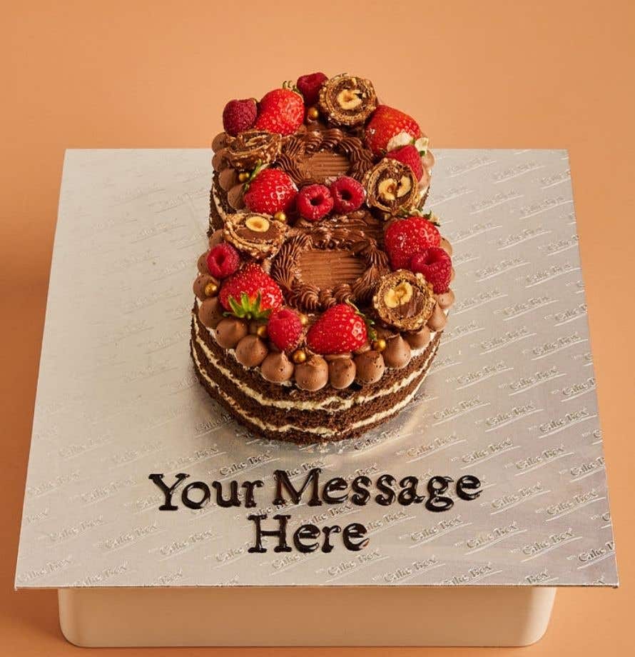 Chocolate Berry Number Cake