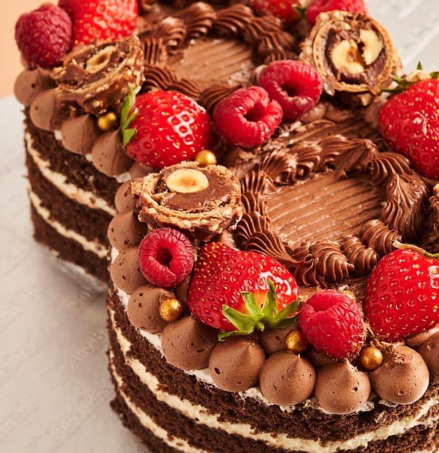 Chocolate Berry Number Cake