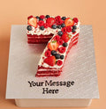 Red Velvet Number Cake