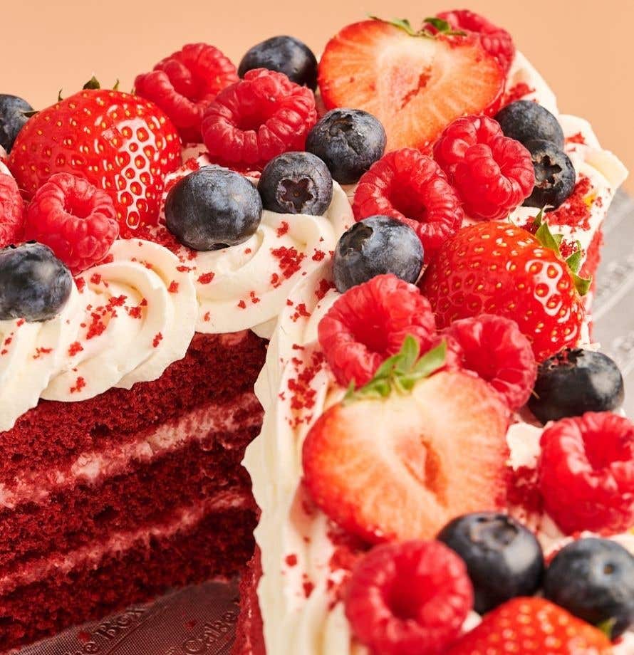 Red Velvet Number Cake