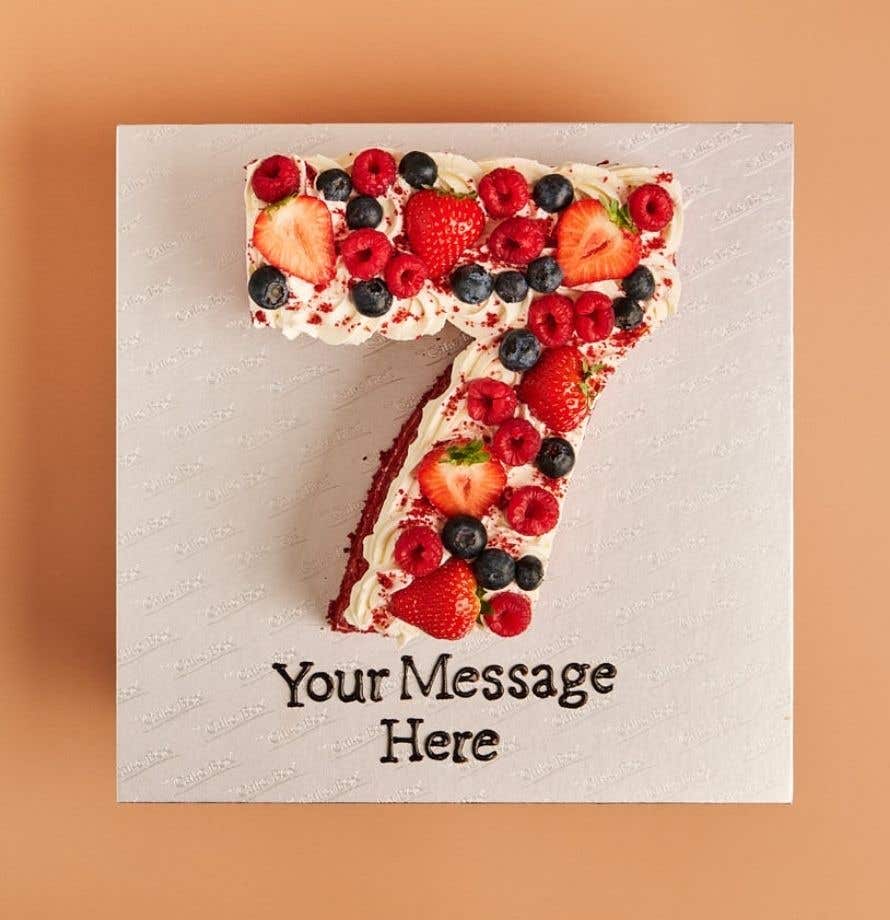 Red Velvet Number Cake
