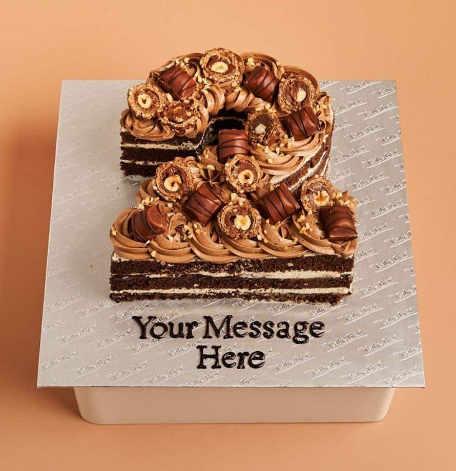 Chocolate Hazelnut Number Cake