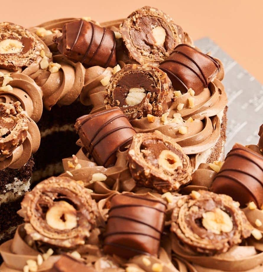 Chocolate Hazelnut Number Cake