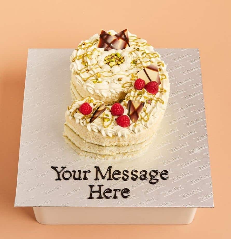 Nutty Pistachio Number Cake