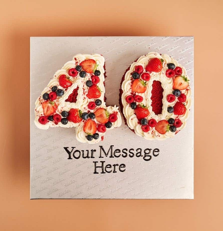 Red Velvet Double Number Cake