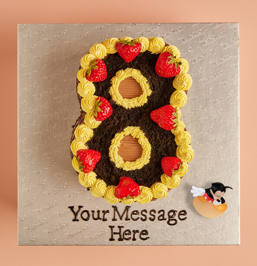 Mickey Mouse Number Cake