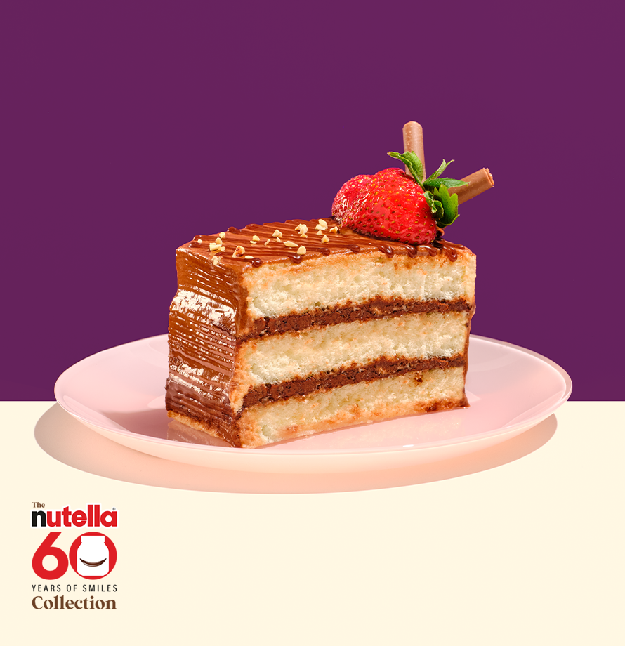 Glazed Strawberry Slice with Nutella®