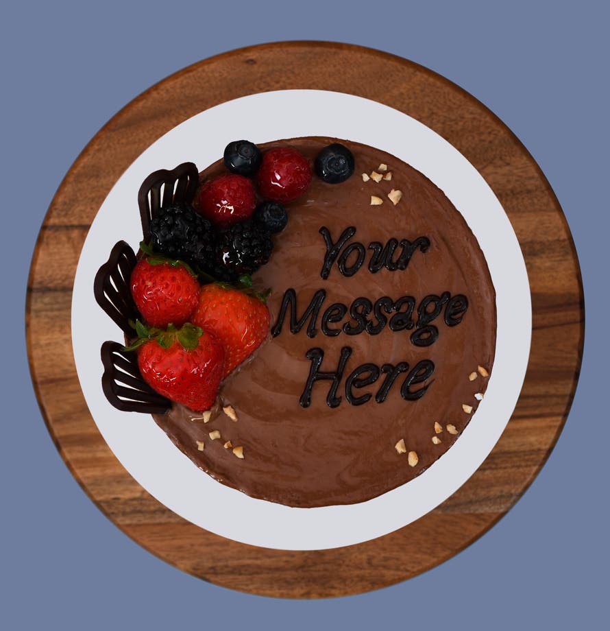 Glazed Berry Naked Cake with Nutella® (6")