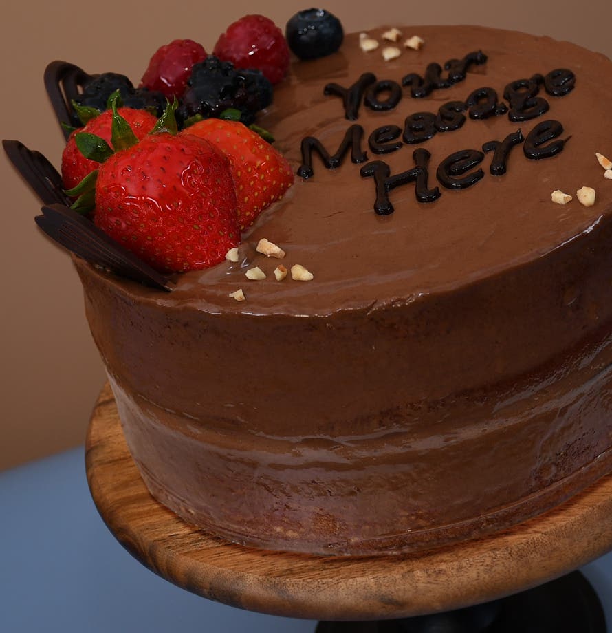 Glazed Berry Naked Cake with Nutella® (6")