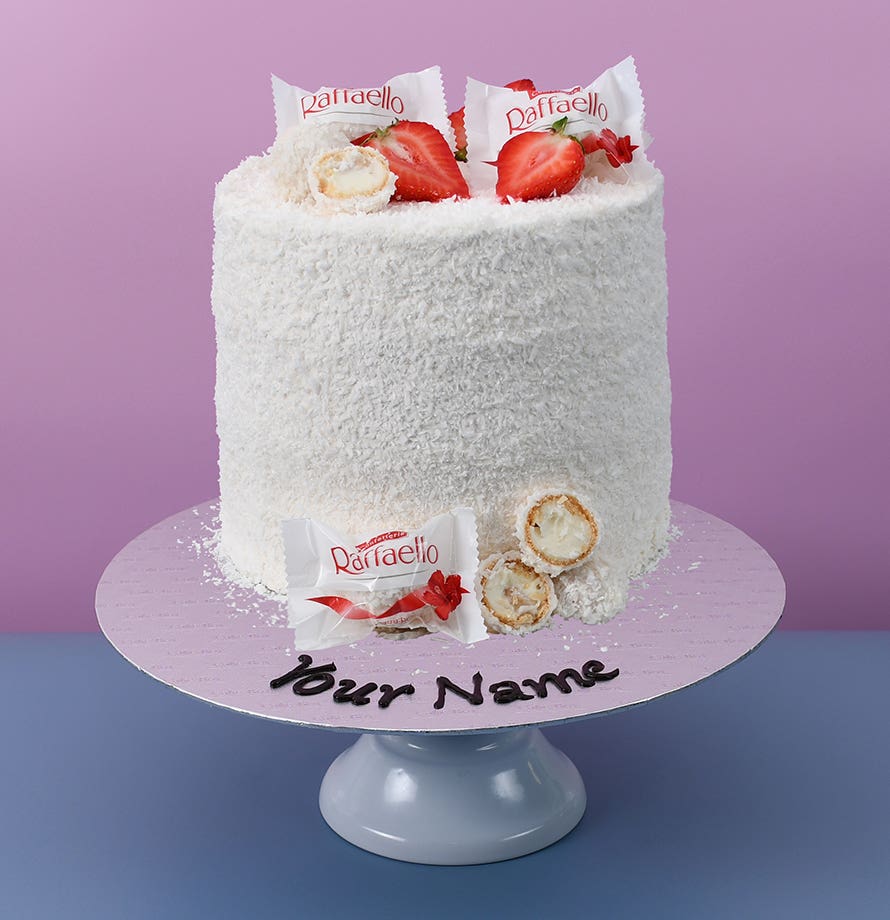 Strawberry Coconut Layered Tall Cake