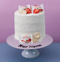 Strawberry Coconut Layered Tall Cake