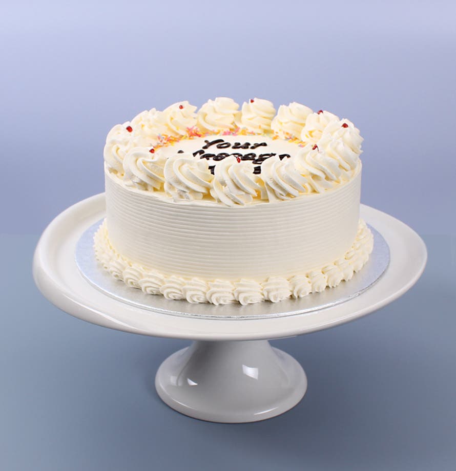 Classic White & Rainbow Sprinkles