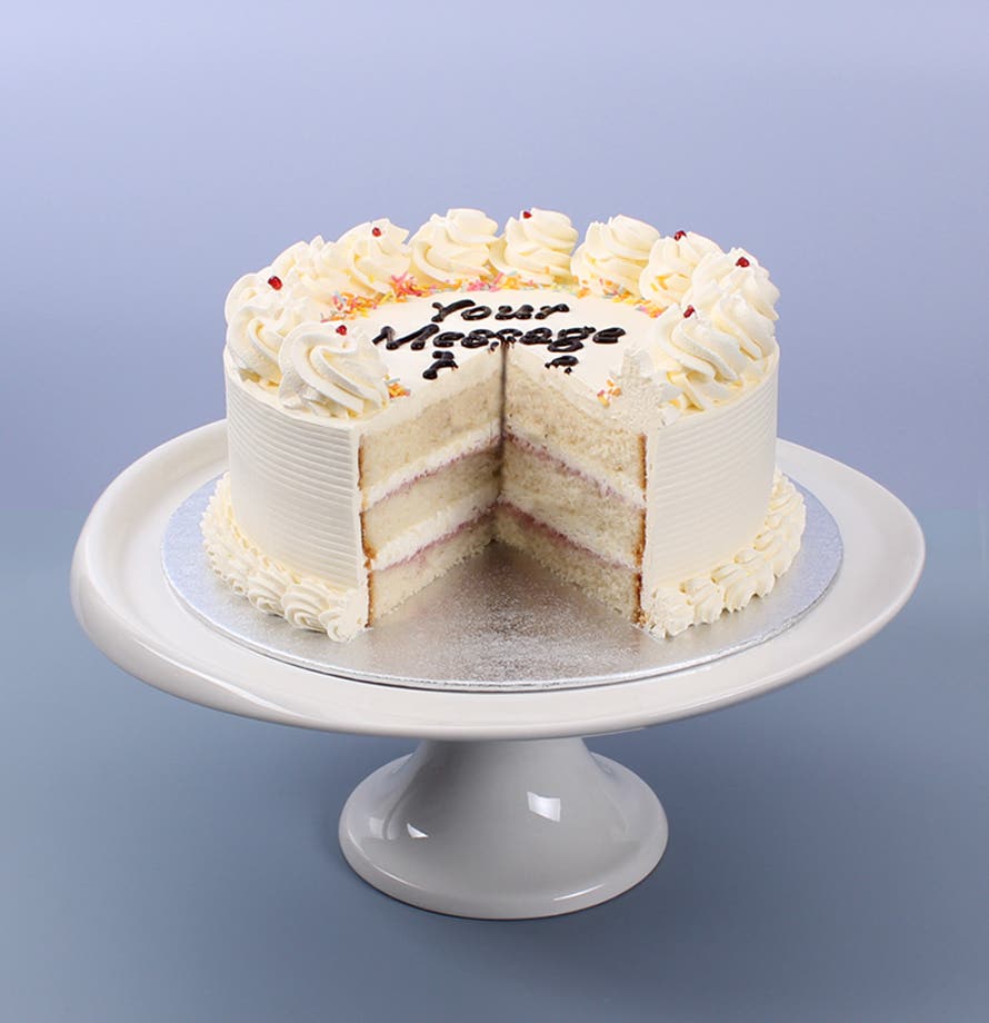 Classic White & Rainbow Sprinkles