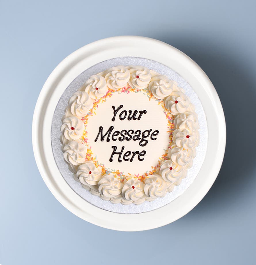Classic White & Rainbow Sprinkles