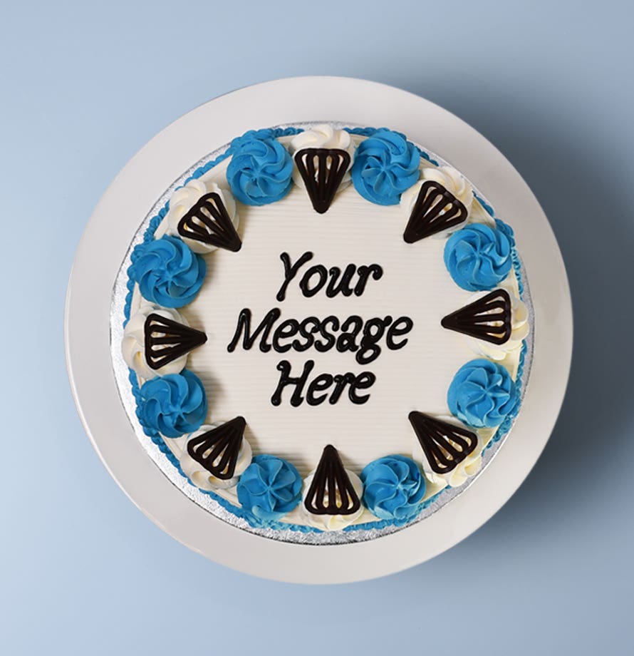 Colour Theme Piped Cake