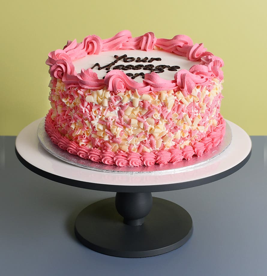 Strawberry & White Curl Pink Swirl