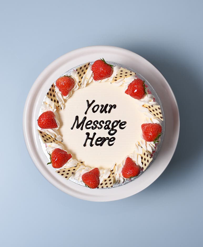 Strawberry Fan Cake