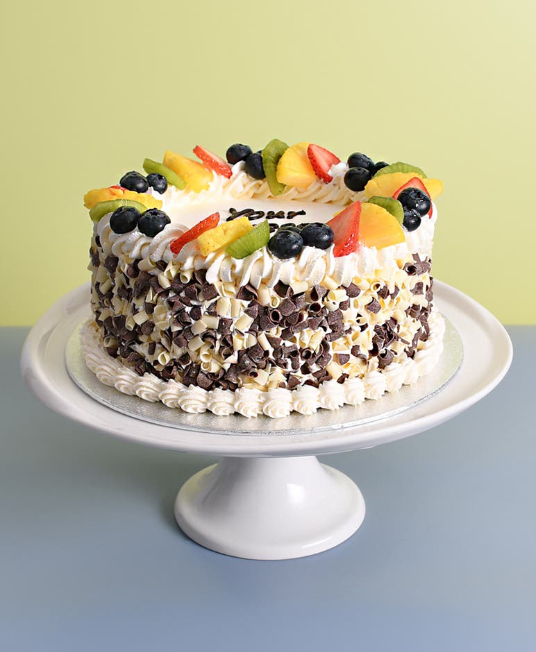 Mixed Fruit & Chocolate Curls