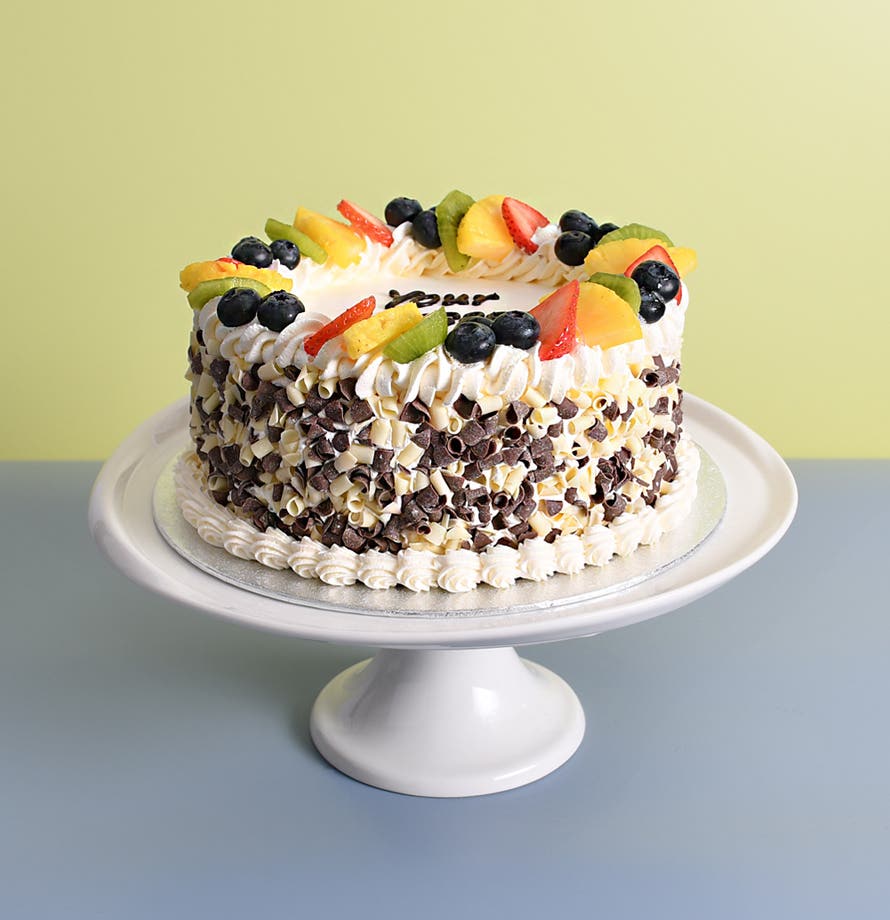 Mixed Fruit & Chocolate Curls