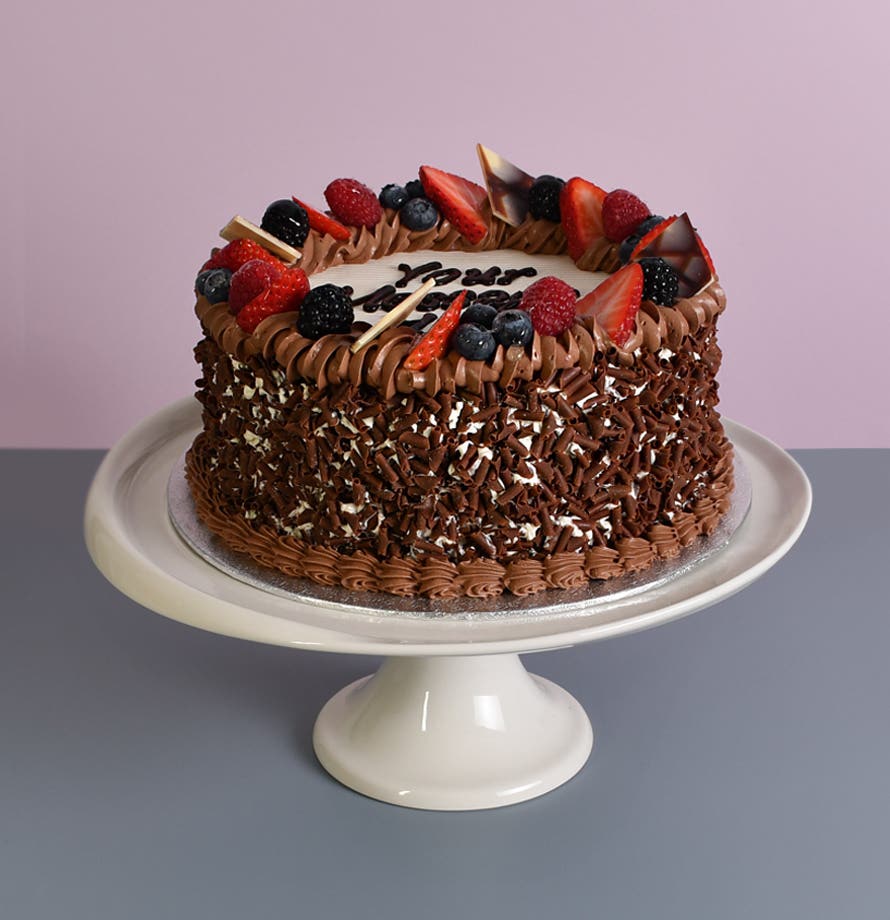 Chocolate Berries Cake