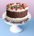 Gâteau photo Chocolat Fraise en copeaux