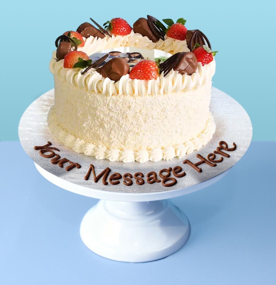 Fruit & Chocolate Bounty Photo Cake