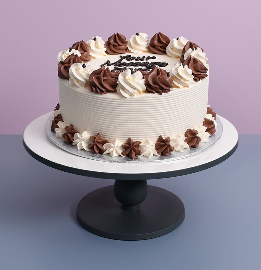 Classic White & Choc Piping