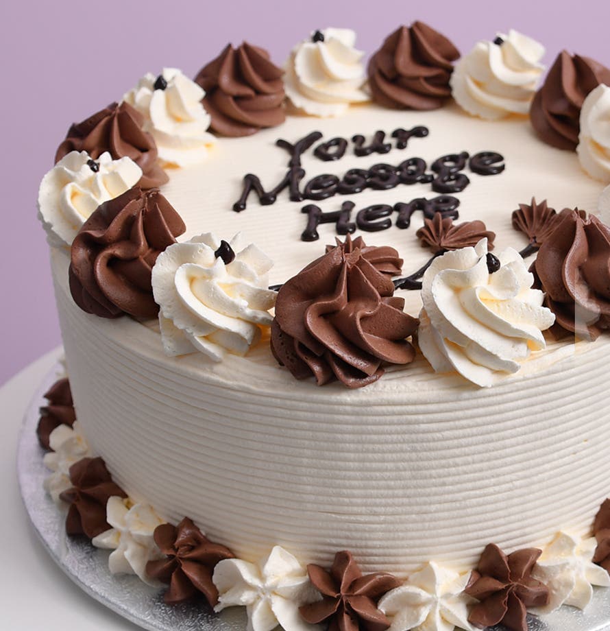 Classic White & Choc Piping