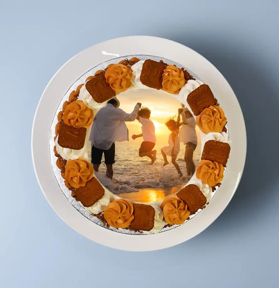 Gâteau photo Spéculoos Crème Caramel