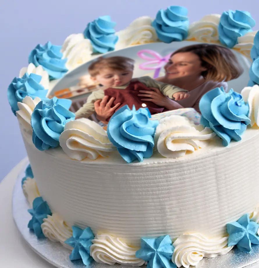 Gâteau photo thème couleur