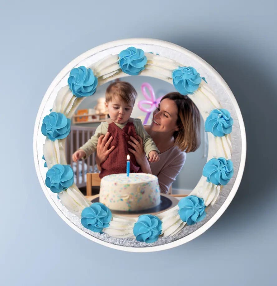 Gâteau photo thème couleur