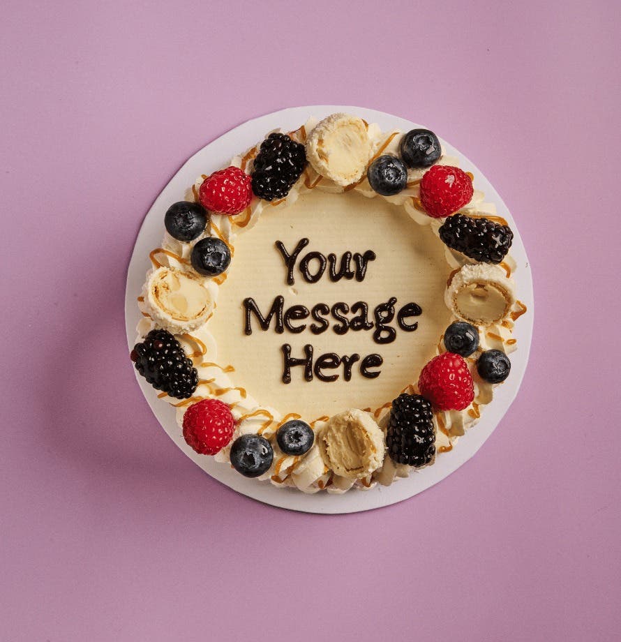 Coconut Berry Round Cake