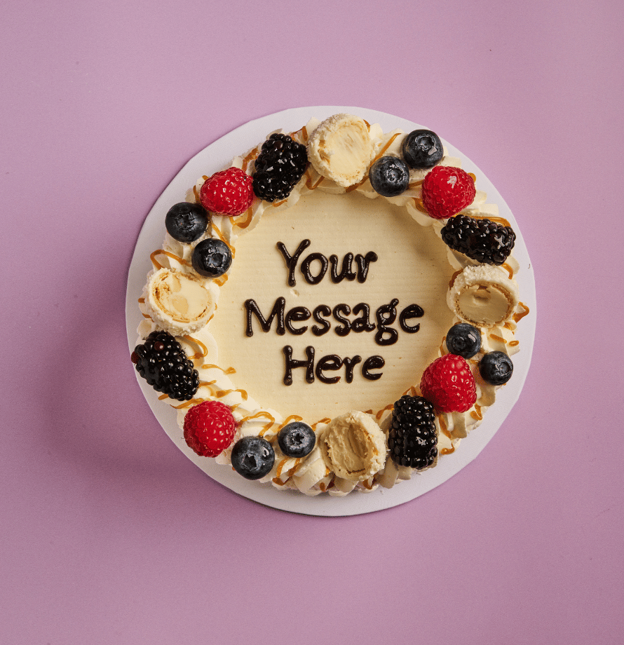 Coconut Berry Round Cake