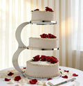 Classic Three Tier with Red Roses 2
