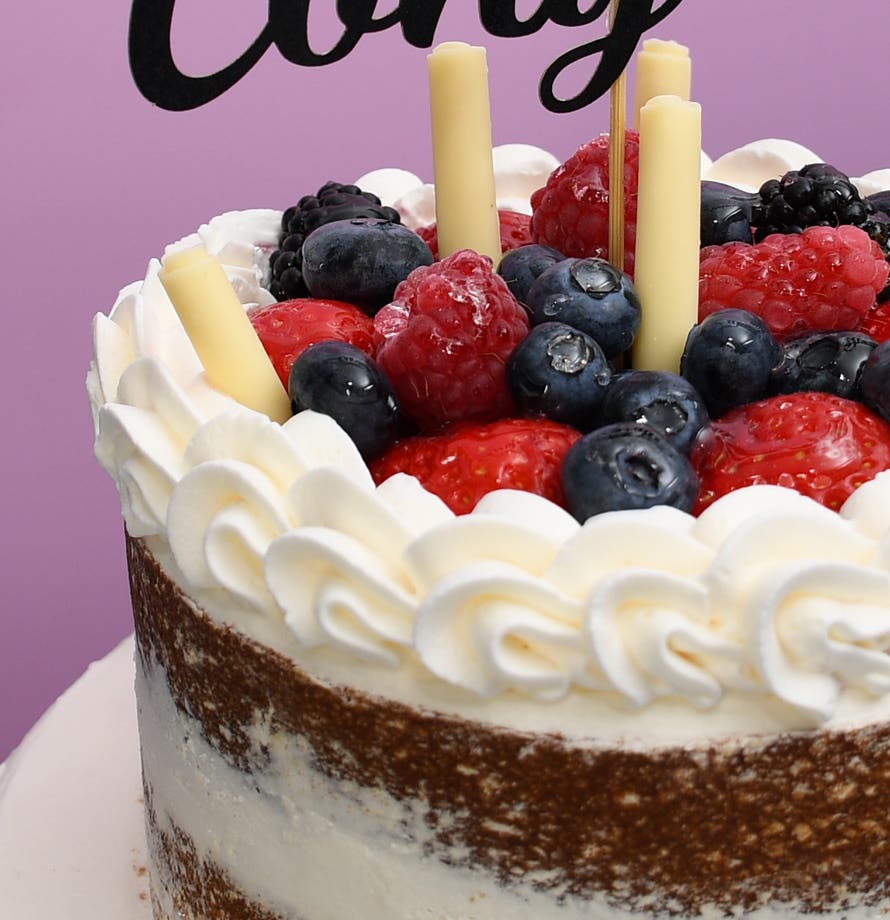 Berry Vanilla Two Tier Graduate Celebration