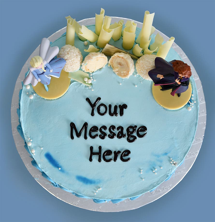 Anna Elsa Frozen Themed Cake