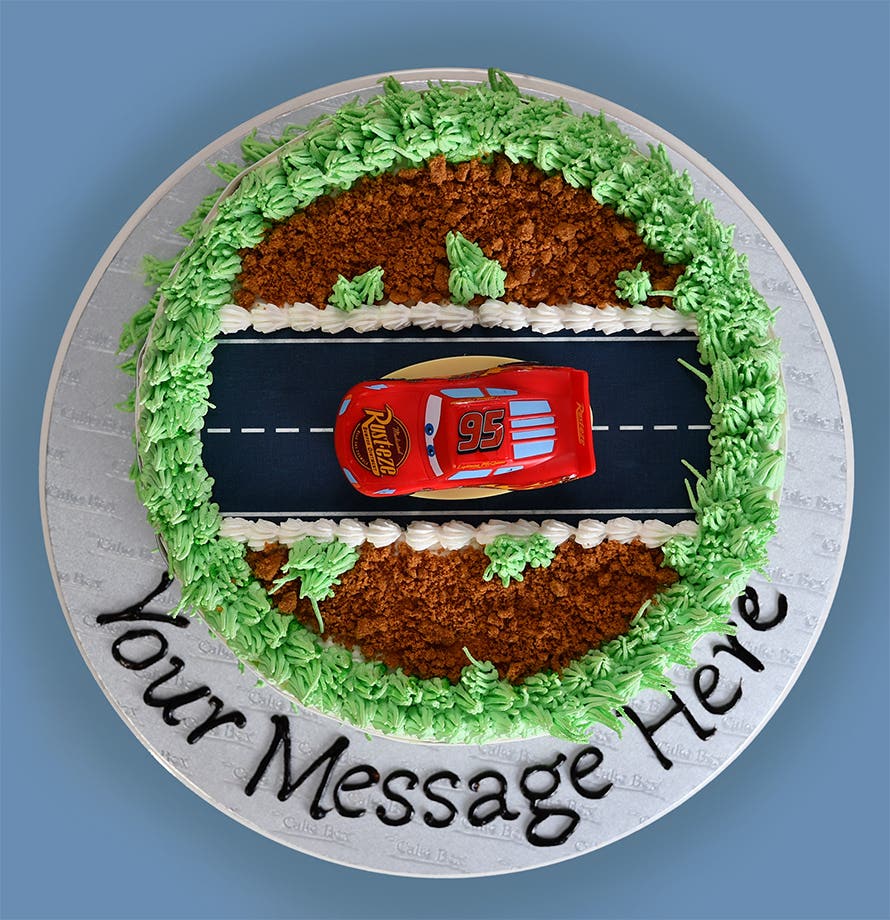 Lightening Mcqueen Themed Cake