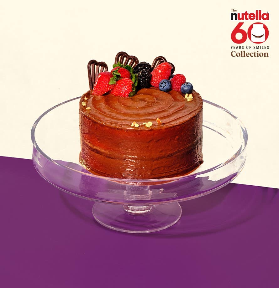 Glazed Berry Naked Cake with Nutella® (6")