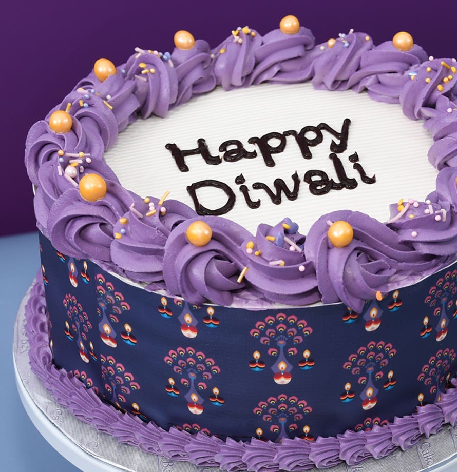 Purple Diwali Cake